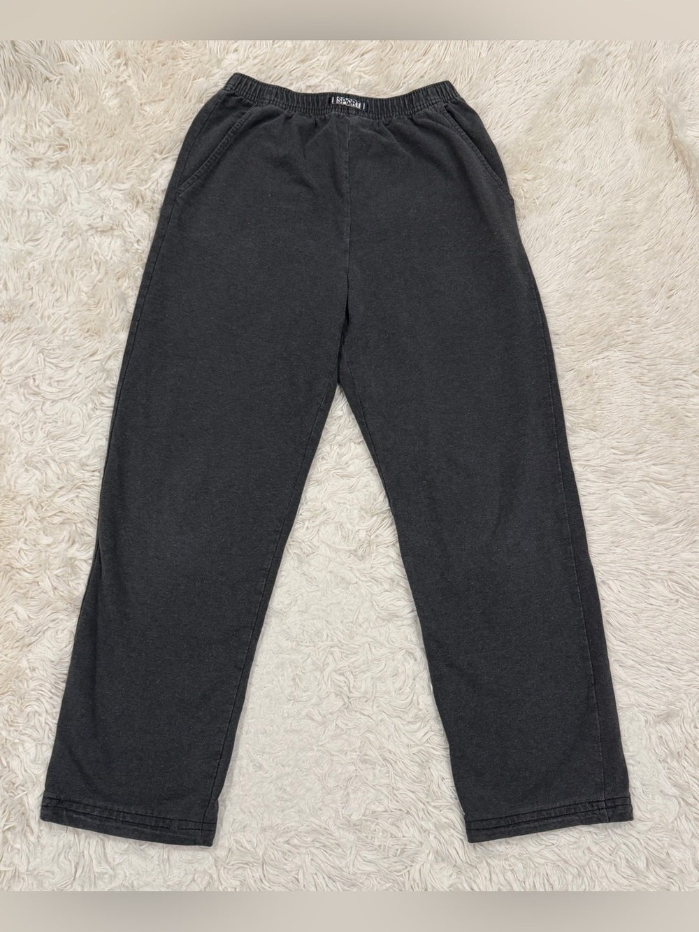 Vintage St. John Sport by Marie Gray Women’s Pull-on Pants Petite P Gray Pockets